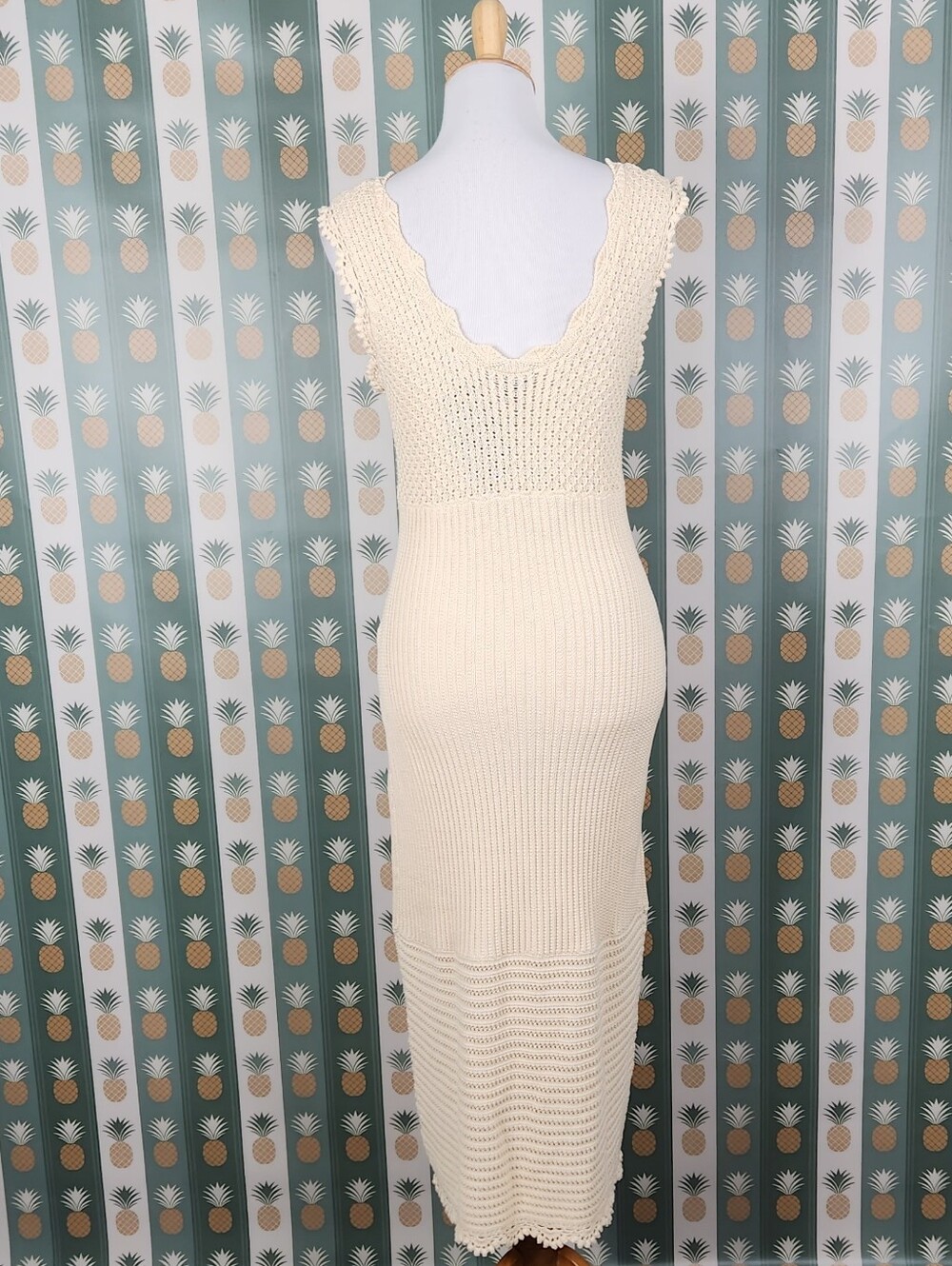 Paige Opal Crochet Midi Dress - Picture 4 of 7